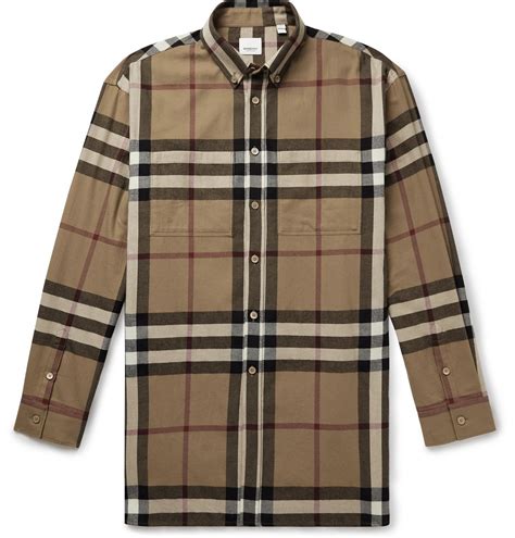 burberry button down cotton shirt|Burberry designer button down shirts.